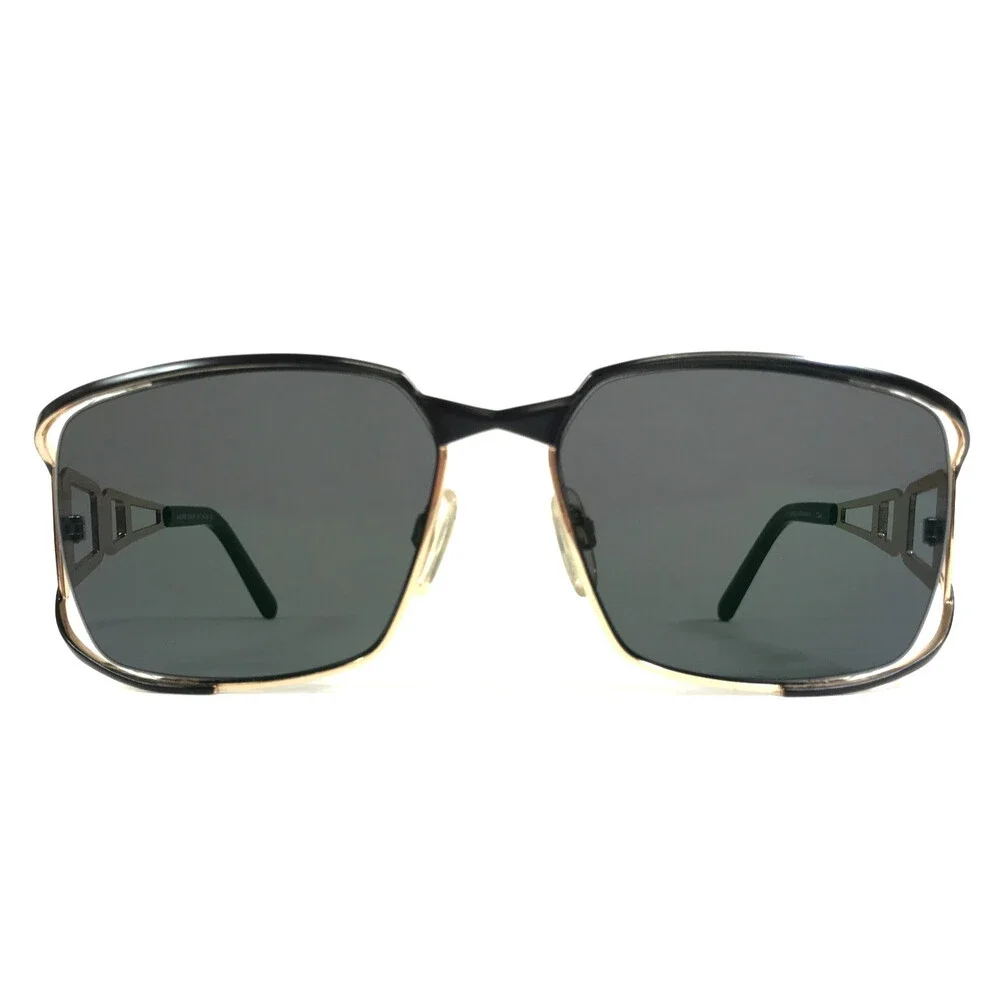 Cazal Sunglasses MOD.9053 COL.001 Black Gold Frames w/ Dark Gray Lenses